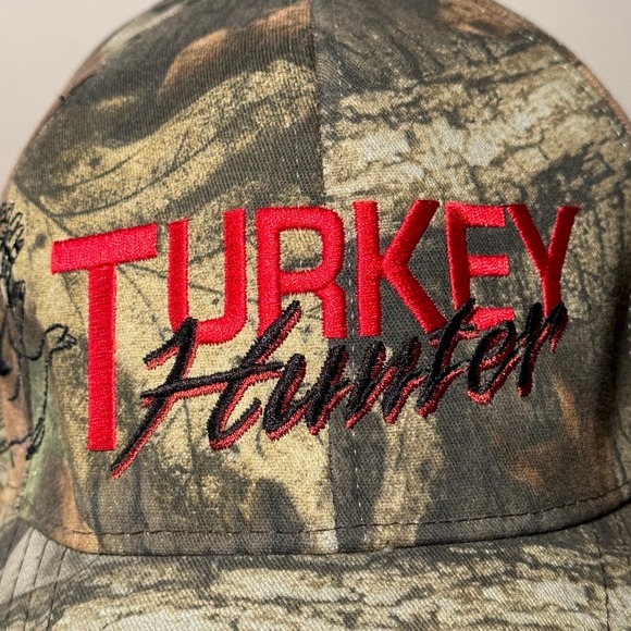 Vintage Turkey Hunter Snapback Hat Cap Trucker - Picture 2 of 8